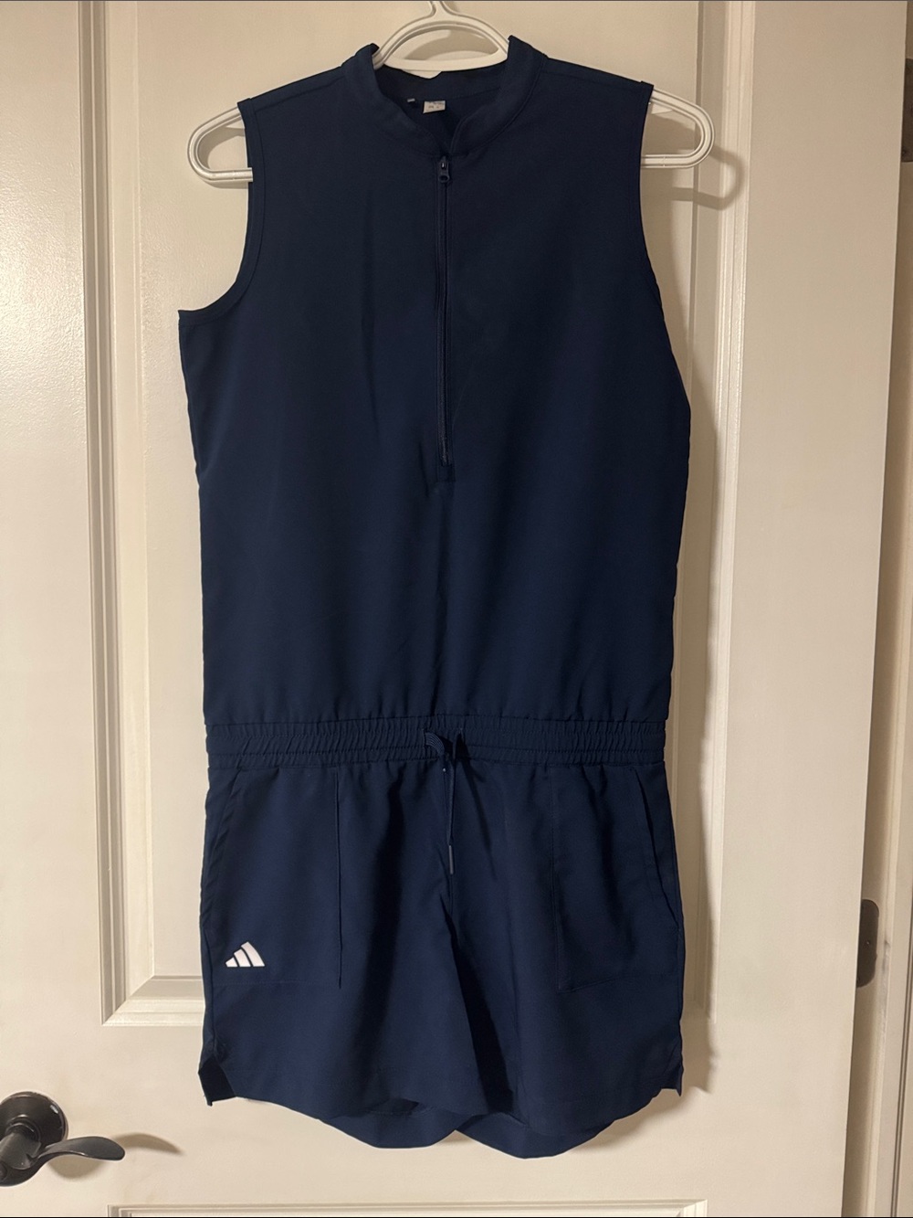 adidas Navy Sleeveless Jumpsuit Romper